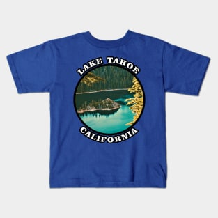 Lake Tahoe California Graphic Design Kids T-Shirt